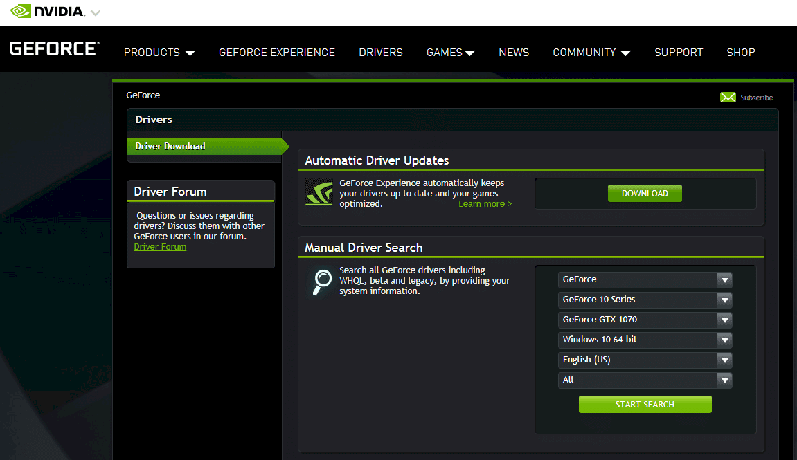 how to know which nvidia driver to download